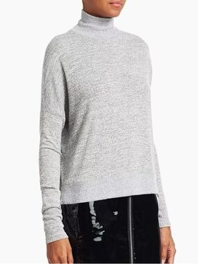 NWT Rag & Bone Light Heather Grey Bowery Turtleneck Sweater Extra Small Minimal